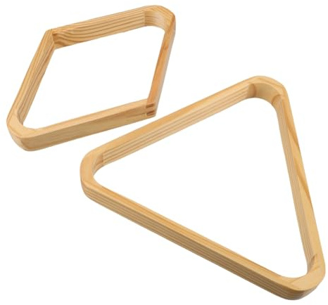 BESTonZON 2 Pièces Triangle de Billard Solide Support pour Billard et Rack Compact et Portable pour Joueurs Amateurs et