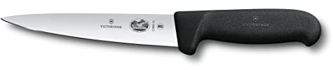 Victorinox Fibrox Kochmesser, Stechmesser, Extra Scharfe Klinge, Rostfreier Stahl, Spülmaschinengeeignet, Swissmade