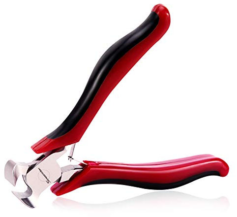SPEEDWOX 10,2 cm Endzange, Mini-Endschneidezange, Mikro-Endschneider, Präzisions-Endschneider, funktionaler Drahtschneider mit Federzug, Nägel, professionelle Schmuckherstellung, Schuhe