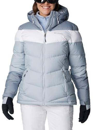 Columbia Women's Abbott Peak Insulated Jacket, Ski Jacket, Cirrus Grey/White/Tradewinds Grey, Size S