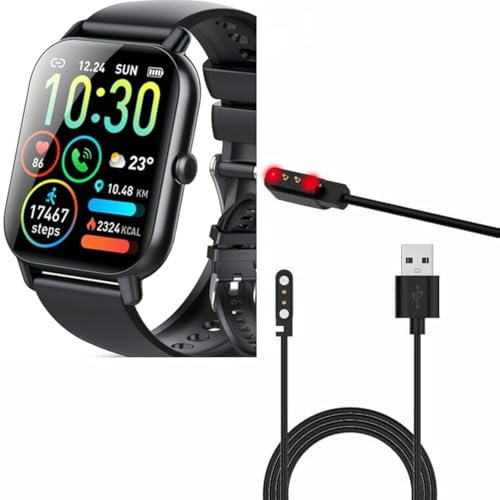 yiqungo Smartwatch-Ladekabel für Ddidbi P66D Smartwatch, 2-poliger magnetischer Saugnapf, USB-Ladekabel für P66 Smart Watch