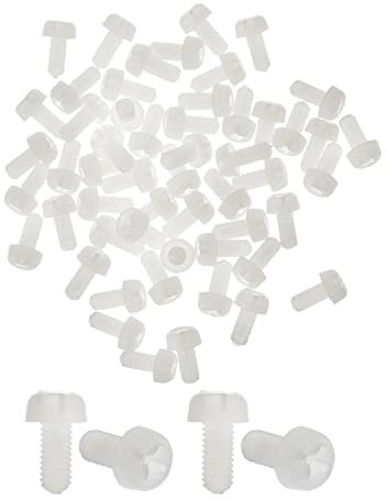 MroMax M3 x 6 mm filettato in plastica Phillips croce Pan testa vite 50 pezzi