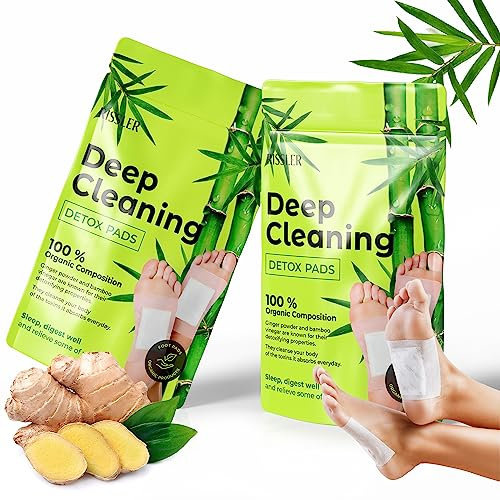 Rissler, 20 Cerotti Detox Piedi - 100% Naturali con Aceto di Bambù e Zenzero - Allevia Stress e Migliora il Sonno - Cerotti Giapponesi Originali 2023 entrate