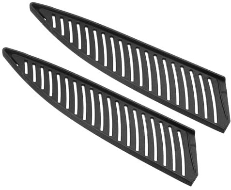 PATIKIL PP Safety Knife Cover Sleeves for 8 Chef Knife, 2Pcs Knives Edge Guard Blade Protector Universal Knife Sheath for Kitchen Chef Knife, Black