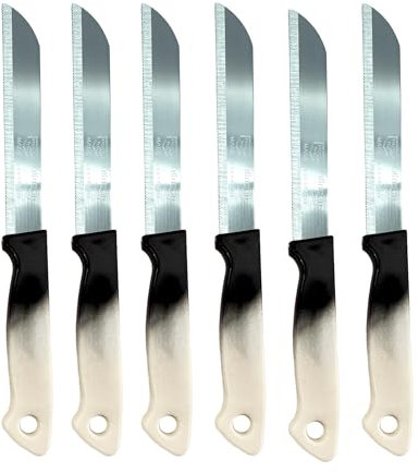 vienberg Solingen - Coltelli da tavola, 6 pezzi, made in Germany, in acciaio inox, multiuso
