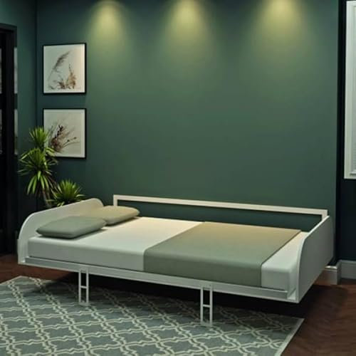 Toscohome Letto matrimoniale a scomparsa colore bianco 214x148H cm - Simple