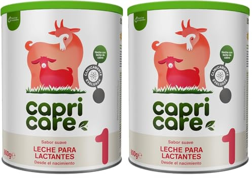 Capricare Leche Infantil en Polvo, a Base de Leche de Cabra - 800 gr (Paquete de 2)