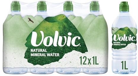 Volvic Still Natural Mineral Water, 12 x 1 Litre