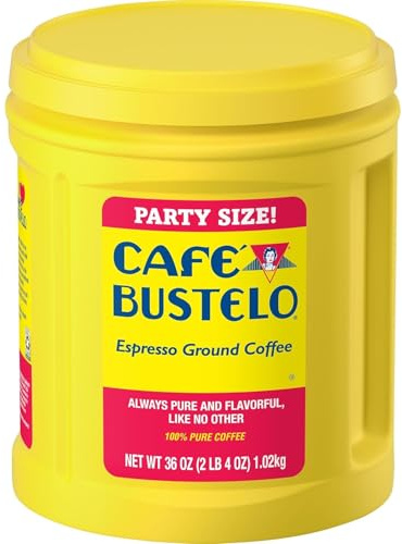 Café Bustelo Espresso Ground Coffee, Dark Roast, 36-Ounce Canister