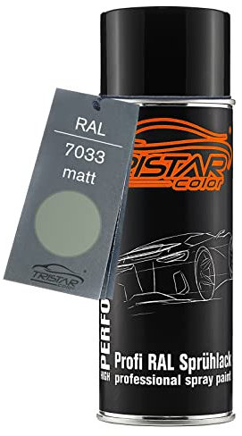 TRISTARcolor RAL 7033 Zementgrau Bombe de peinture 400 ml mat séchage rapide