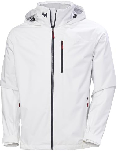 Helly Hansen Herren Crew Hooded Jacke, Weiß 2.0, XL