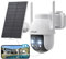 ieGeek 2K 3MP HD Überwachungskamera Aussen Solar, 360° PTZ Überwachungskamera Aussen Akku, 2.4GHz WLAN Kamera mit PIR Bewegungsmelder,Farb-Nachtsicht, 2-Wege-Audio, IP65