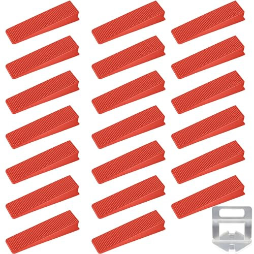 20 Pièces Kit de Nivellement pour Carrelage, Entretoise de Nivellement Carrelage, Lève-Cales de Carrelage, Outil D'installation de Pose de Carrelage, pour La Construction de Murs Et de Sols