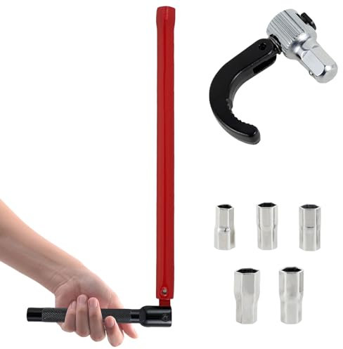 Wenxiaw Lot de 7 clés à écrou de robinet 13 mm - Clé de robinet - Outil de montage 8-13 mm - En acier de qualité - Pour robinet de lavabo, installations sanitaires