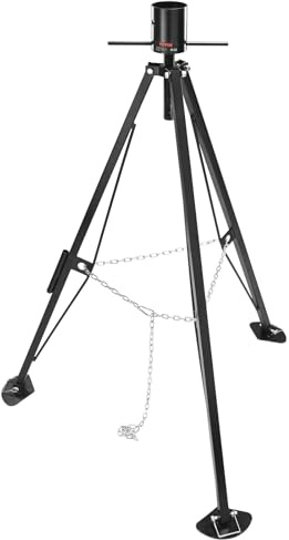 VEVOR 5:e hjulstativstabilisator, 2 500 kg lastkapacitet stativ femte hjulstabilisator, 35-57 tum justerbar höjd RV svanhals stabilisator, stativuttag för släpvagnar i femhjulet, husbilar och husbilar