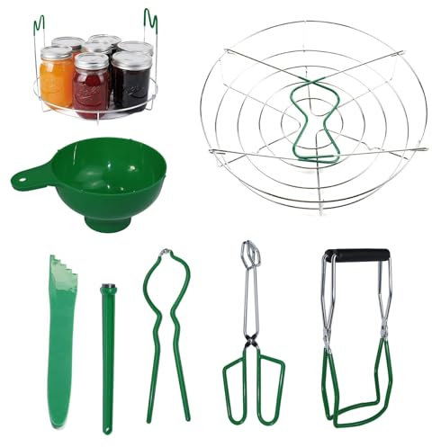 7PCS/Set Canning Kit | Stainless Steel Canning Set for Water Bath/Pressure Canner | Multifunctional Canning Supplies Kit for Home Canning | Canning Supplies Starter Kit for Beginner