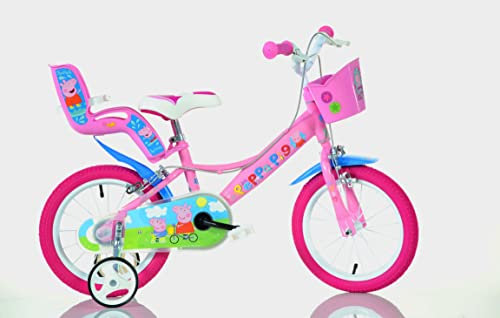 Dino Bikes für Peppa Wutz Mädchenfahrrad 14 Zoll
