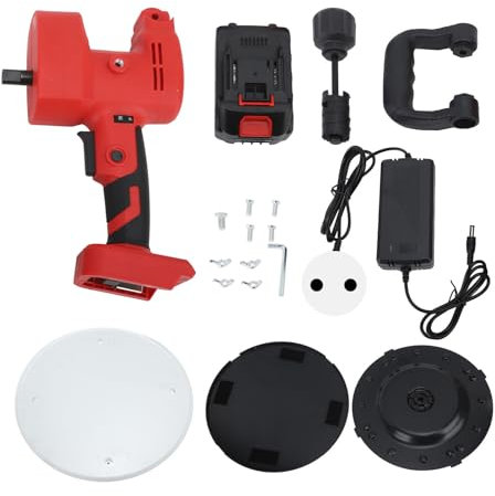 XTEVU ELECTRICHEL (38 cm), mortero de cemento de 6 niveles más suaves y máquina de pulir de pared, herramienta de acabado de concreto para la construcción y decoración