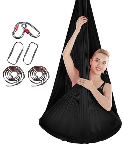 Aerial Yoga-duk för hängande akrobatik och trapeze-gunga användning – tyg med låg stretch för styrka och flexibilitet