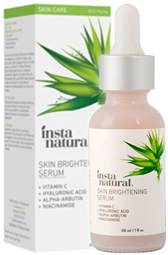InstaNatural Serum für die Haut mit Vitamin C, gegen Falten, feine Linien, Hyperpigmentierung und andere Gesichtsserum – Formel für Gesicht gegen Taschen und Alter – Hyaluronsäure und Niacinamid – 30