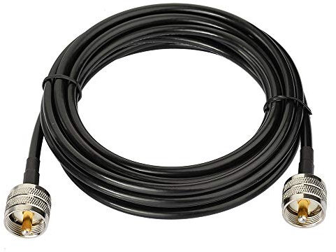 Superbat UHF Stecker PL259 auf UHF Stecker PL259 Kabel, verlustarmes digitales Koax UHF kabel (2m RG58) für Amateurfunk und CB Funk, Antennenanalysator, Dummy Load, SWR Meter