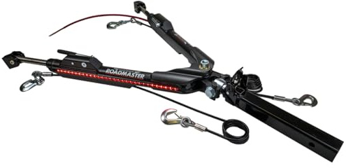Roadmaster 677 Nighthawk Tow Bar fits Blue Ox Baseplates | Hauls Up to 8,000 lbs | Non-Binding Design | Multi-Functional LEDs | Proudly Made in The USA