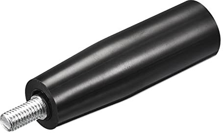 Sourcing Map Poignée Tournante, 1Pcs M8x82mm(DxL) Fileté Manivelle Vis Boutons Vilebrequin Poignée pour Industriel Tour Fraisage Machine, Noir, 25mm x 82mm