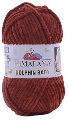 2-pack/Skeins Himalaya Delfin Baby, varje Skein 100 gr/39 oz, 120 mt/132 yd, Super Bulky garn, filtgarn, sammetgarn, stickgarn, Amigurumi-garn, babygarn 80370