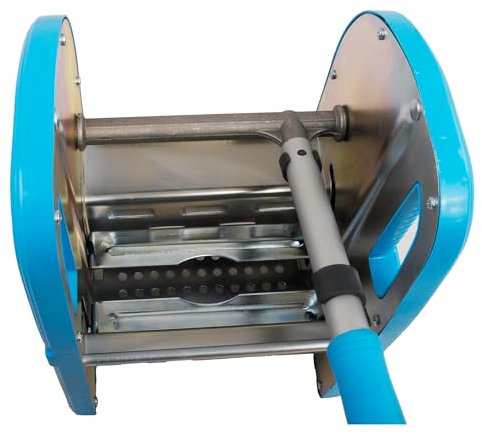 Axis Line - Robuste Metall Moppresse für Putzwagen, Langlebig & Hitzebeständig, Blau