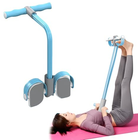 Entrenador abdominal, equipo de entrenamiento para abdominales, expansor de culturismo, entrenador de cuerpo completo para el hogar, 6 tubos de cuerda elástica multifunción, aparatos de fitness para