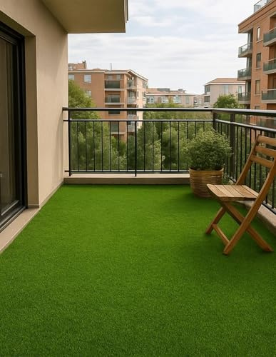 Jardin202 - Césped Artificial Terraza Plus 22mm - Rollo | Ideal para terraza y jardín. Fácil Instalación | Rollo: 2x4 Metros -