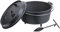 Rosenstein & Söhne Dutch Ofen: Dutch Oven aus Gusseisen mit Standfüßen, 2in1-Deckel & -Pfanne, 9 l (Bräter, Ovens mit Füßen, Grillplatten)