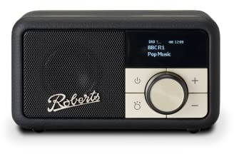 Roberts Revival PETITE FM/DAB/DAB+ Digital Radio with Bluetooth, Black