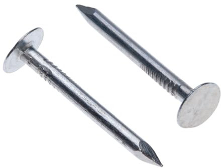 Dachpappennägel 30mm Extragroßem Kopf (Packung mit 100 Stück) Clout Nails Dachpappnägel Verzinkte Lange Nägel für Heimwerker und Handwerker, Heimdekoration, Holzarbeiten, Möbel und Bauwesen Größe