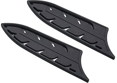 PATIKIL Plástico Seguridad Cuchillo Funda Mangas para 6 Cerámica Cuchillo, 2 Paquete Cuchillos Filo Guardia Cuchilla Protector Universal Cuchillo Funda para Cocina, Negro