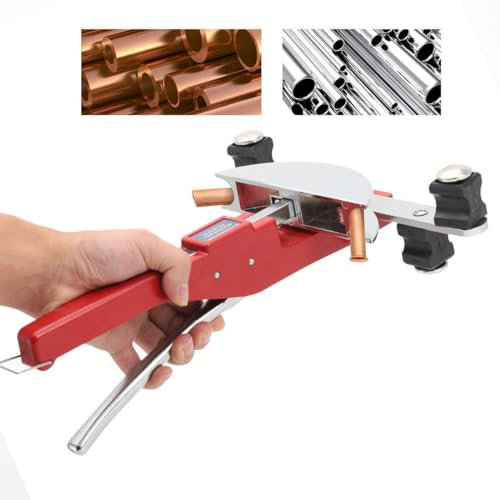 ECUTEE Dobladora manual de tubos de cobre multicapa dobladora de tubos 0-90 grados tubo de cobre tubo de aluminio doblador de tuberías, w/cortador de tuberías, herramienta de desbarbado 7