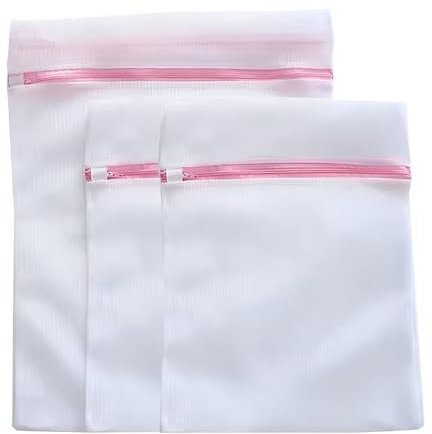 Teegxddy sacchetto lavatrice,3 pezzi sacchetti lavatrice biancheria, Sacchetto Rete Lavatrice Con cerniera per Delicati Sacchetti Biancheria Intimo Reggiseno Calzini(30 x 40cm,40 x 50cm)