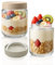 CNMTCCO Overnight Oats Gläser mit Deckel, 2 Pcs 500ml Kein Geruch Meal Prep Gläser, Verwendet für Hausgemachte Marmelade Chutney, Joghurt, Einlegen, Babynahrung, Als Mason Jar Meal Prep Boxen