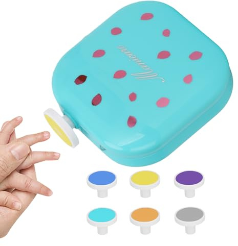 Lima Elettrica per Unghie per Bambini - USB Ricaricabile per Bambini,Lima Unghie con Luce LED e 6 Limette per Casa Viaggio Trasporti Sicuro