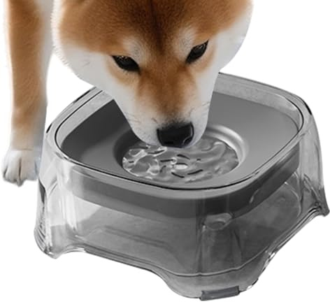 Dog Water Bowl, No Drip Dispenser, Anti Choking Pet Waterer for Medium Puppies Kittens Cats Animals, Durable Feeding Supplies for Home Travel Outdoor Hydration and Daily Care