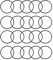 sourcing map 20St Metrische Nitrilkautschuk O-Ringe Dichtung, 33mm AD 30mm ID 1,5mm Breite