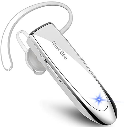 New bee Bluetooth-Headset V5.0, Freisprecheinrichtung, Bluetooth, mit klarer Sprachaufnahmetechnologie, unsichtbar, für iPhone, Samsung, Huawei, Sony etc