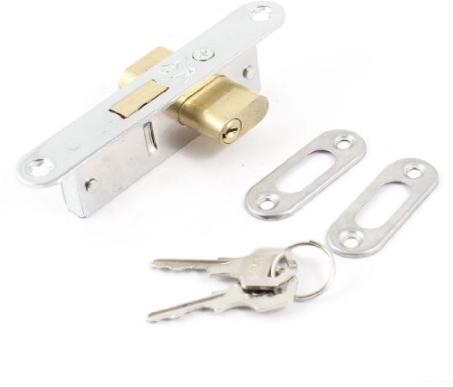 Aexit Silver Tone Cabinet Hardware Screw Mounted Security Roller Shutter Door Locks Lock Replacement