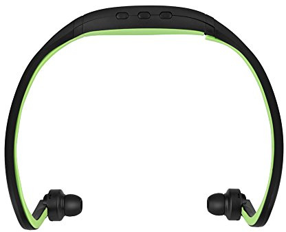 Auriculares Bluetooth Topiky, Sport Wireless Bluetooth 4.1 con Banda para el Cuello, Auriculares estéreo con Micrófono, Ranura para Tarjeta TF y Llamadas Manos Libres (Verde)