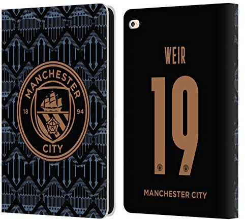 Head Case Designs Offiziell Zugelassen Manchester City Man City FC Caroline Weir 2020/21 Frauen Away Kit Gruppe 1 Leder Brieftaschen Handyhülle Hülle Huelle kompatibel mit Apple iPad Air 2 (2014)