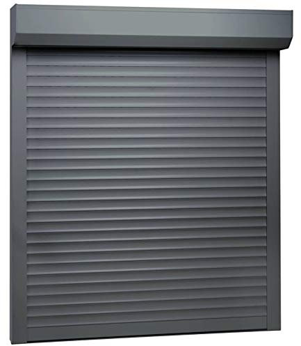 Susany Rollladen Rollladenpanzer Behang Rolladen Rolladenbehang Vorbaurollladen Vorbaurolladen Gute Wärme- und Schalldämmung Aluminium Anthrazit 80 x 100 cm