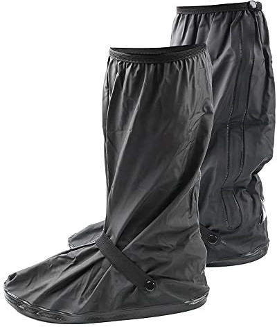 Rebeca Shop Copriscarpe Impermeabile universale PVC | Stivali Con Cerniera | Unisex Uomo Donna | Antiscivolo Pieghevole Riutilizzabile | Pioggia e Neve | Moto scooter (XXL (46-48))