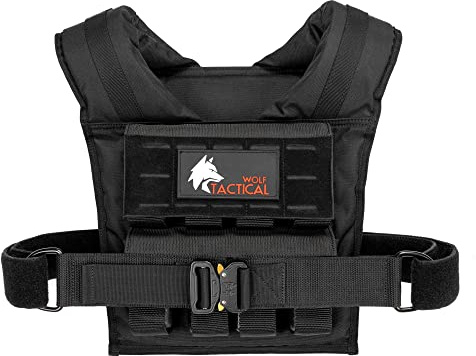 Wolf Tactical Men’s Weighted Vest - 35 lb Strength Training Weight Vest for Workouts