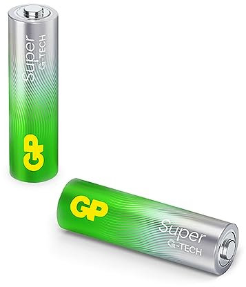 GP Super Alkaline Batterien AA 1,5V, ideal für die Stromversorgung von Geräten des täglichen Bedarfs, Neue G-TECH Longlife-Technologie, 2 Stück AA Batterien