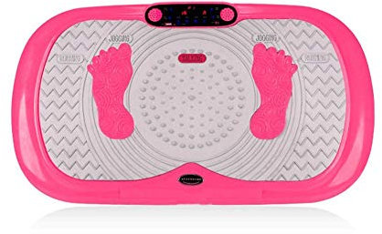 HADWAO Placa vibratoria de fitness, plataforma 3D con altavoces Bluetooth para perder grasa en casa, fácil almacenamiento